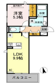 D-room南庄 弐番館 間取り
