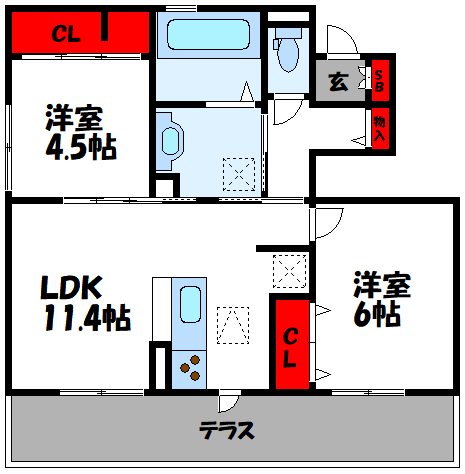 グランモア三苫Ⅲ 間取り