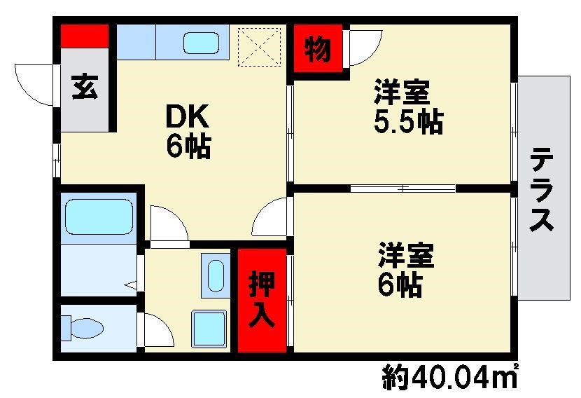 カーサ百合 間取図　※現状優先