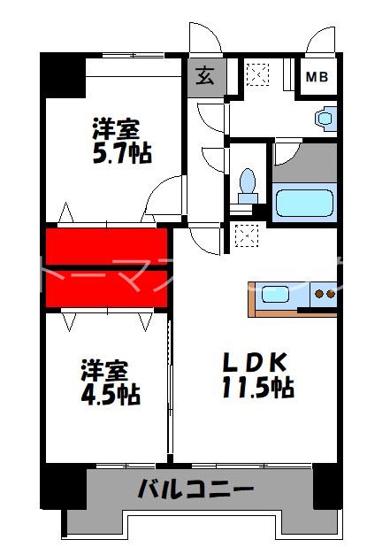 CINQ IWASE BLD 間取り