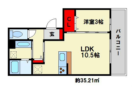クレールコート 間取図
