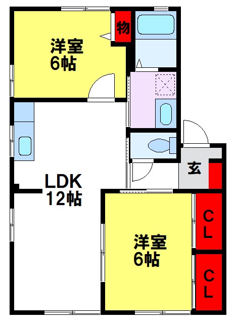 エクセラン国分Ⅱ 間取り