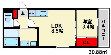 J・プレミアム春日 間取り図