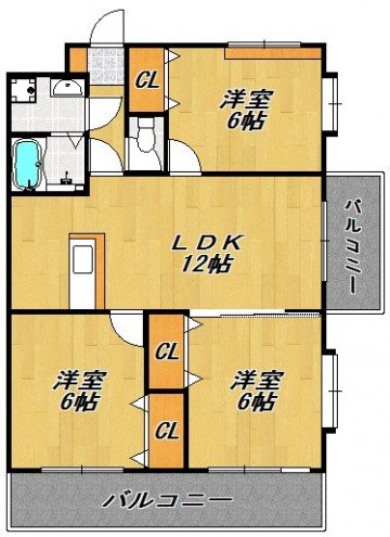 アベニールKAI 間取