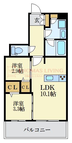 デュ・レジア大濠 間取り