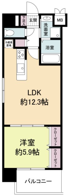 グランパーク天神 間取り