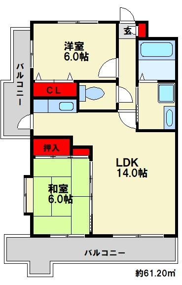 サンプレイズ春日 間取図