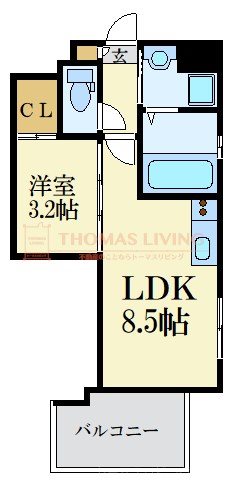 ヴィラージュ天神 間取り