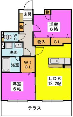 エスペラージュ香椎駅前 間取り