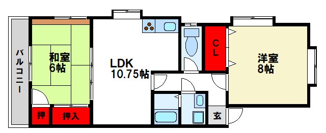 サンライズ春日 間取り　※現状優先