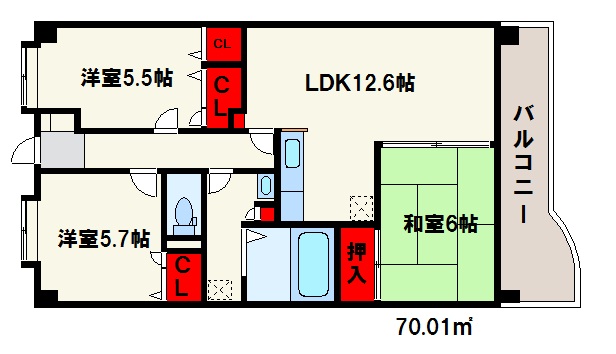 エスポワール21 間取図