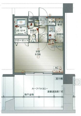 アクアシティ大手門 間取り