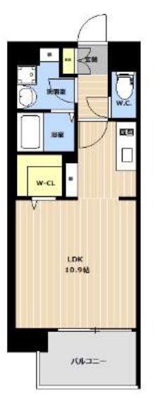 LIBTH東比恵 間取図です