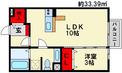 セジュール・未来　Ａ棟 間取図