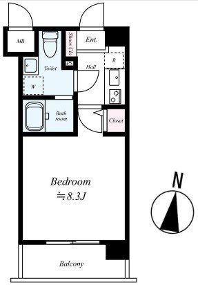 アクアシティ警固   間取り