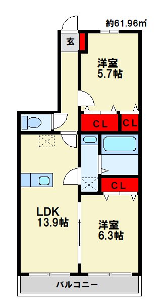 ウィンズ乙金 間取り