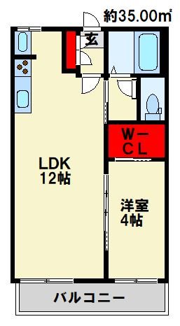 ドミール山田 間取図