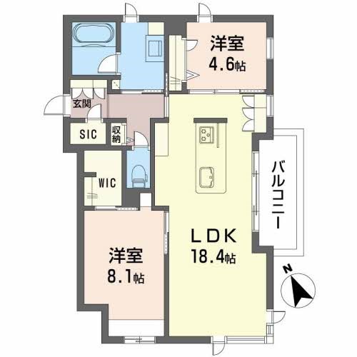 GRAN BLEU DE SASAOKA 間取り