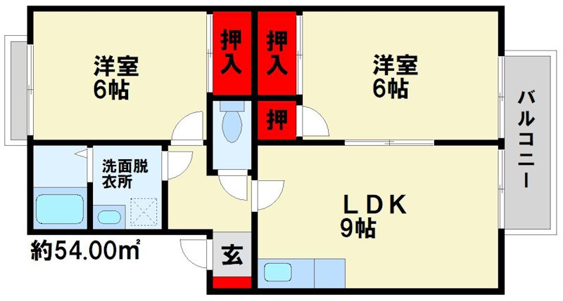 メロディハイツ乙金 間取図　※現状優先