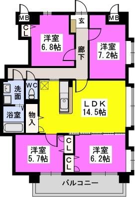 プレジオ荒江 間取り