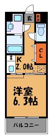 CAVANA天神 間取り