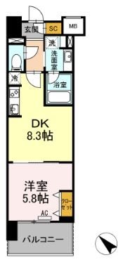 ウィスタリアレジデンス博多  間取り