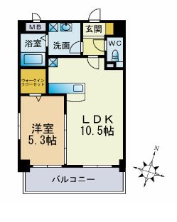 クレセント美野島 間取り