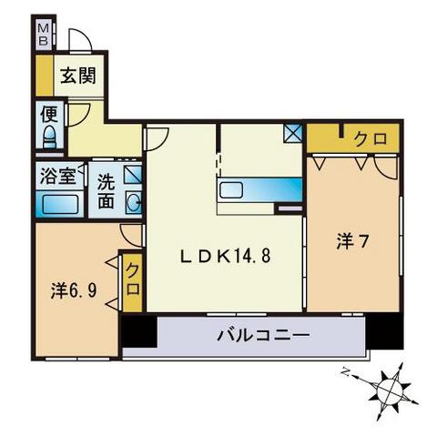 S-FORT警固タワー 間取り