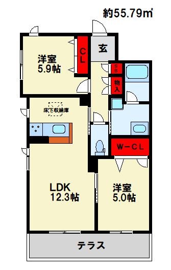 Greenage 間取り　※現状優先