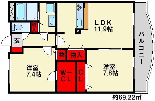 アム　フルッス 間取図※現状優先
