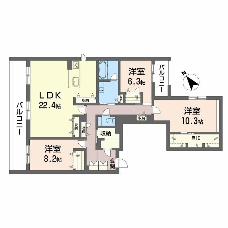 シャーメゾン赤坂桜 間取り