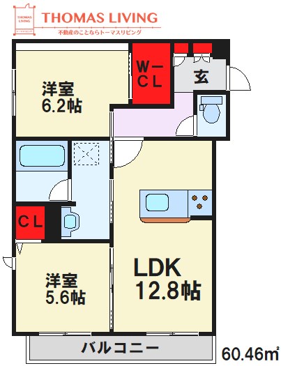 ヴィラ観世Ⅱ 間取り