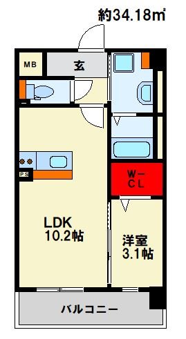福岡県福岡市南区向野１丁目 間取り　※現状優先