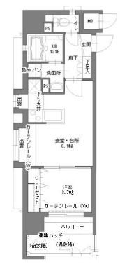 アクタス博多Vタワー  間取り