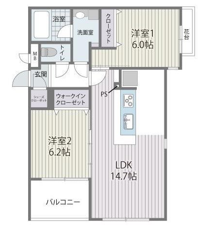 HEIRESS HIRAO 間取り