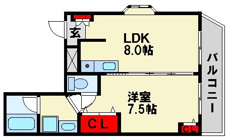 エルクルーセ 間取図　※現状優先