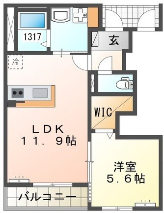パルファン向山 間取り