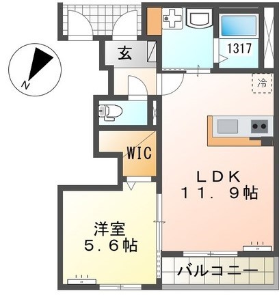 パルファン向山 間取り
