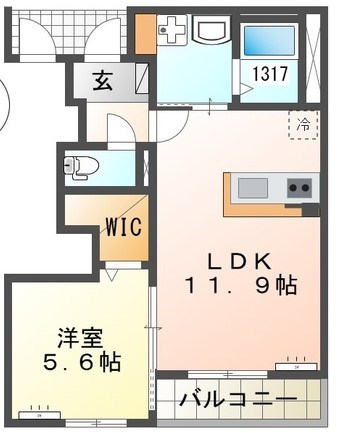 パルファン向山 間取り