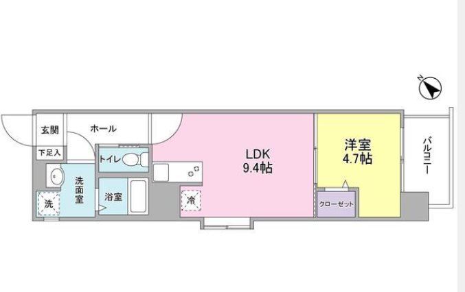 ADONIS COURT 間取りです。
