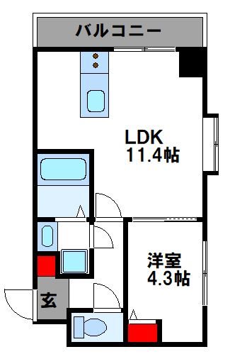 ヴォーヌンク博多駅東 間取り