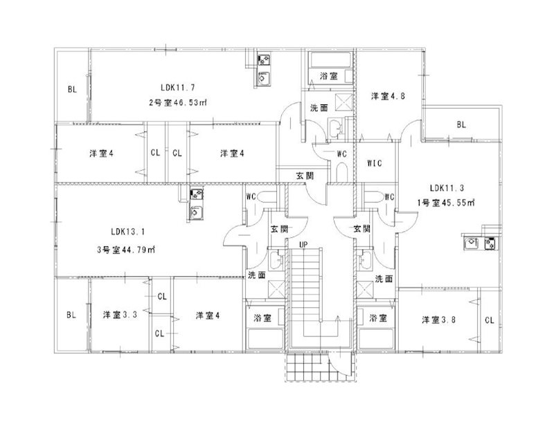 グランレーヴ長丘 間取り