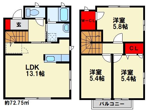 クローバーハイツ 間取り