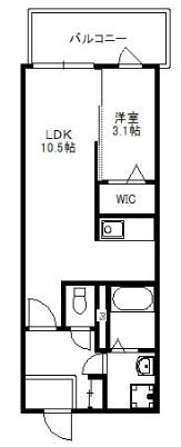 MODERN　PALAZZO天神北Ⅱ 間取り