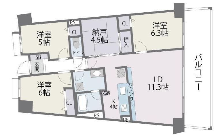 福岡県福岡市東区香椎照葉３丁目 間取り