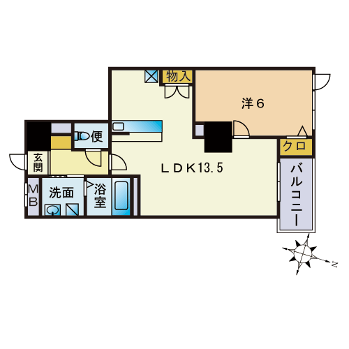 S-FORT警固タワー 間取り