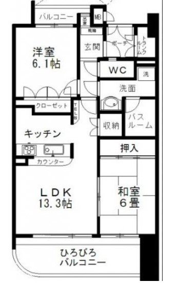 アーバンパレス天神南ハートランドタワー A棟 間取り