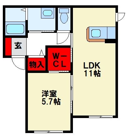 コーポポラリス 間取り図です。