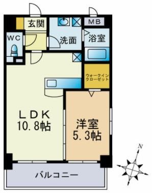 クレセント美野島 間取り