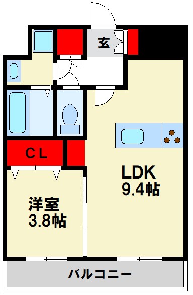LIBTH南福岡 間取り